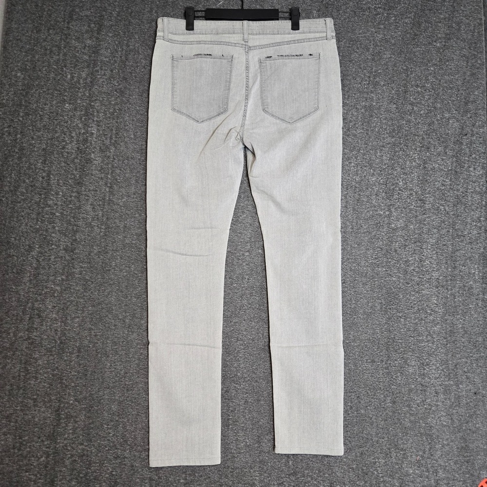 Monfrere Greyson Skinny Jeans Mens 36 x 31 Gray Dist Stone Pants‎ Japanese Denim - Picture 8 of 13